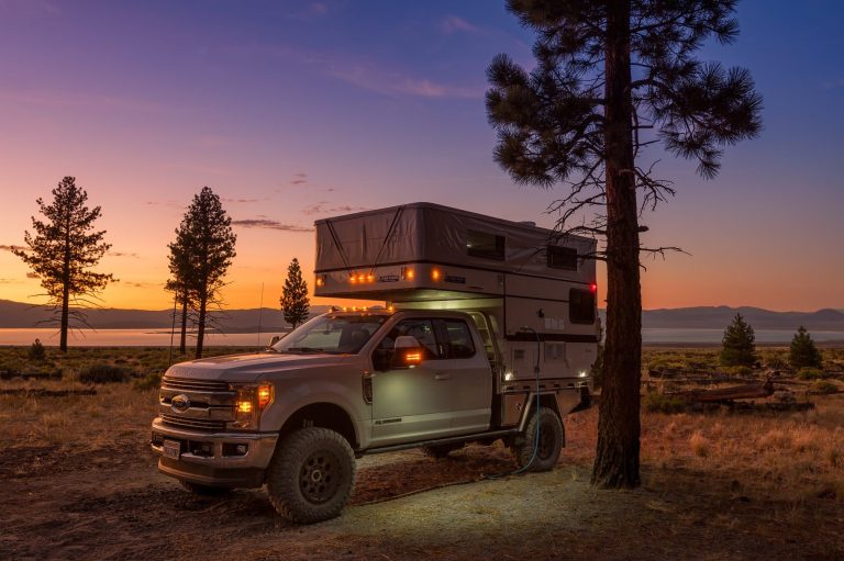 Flad Bed Truck Pop-Up Camper, four wheel camper